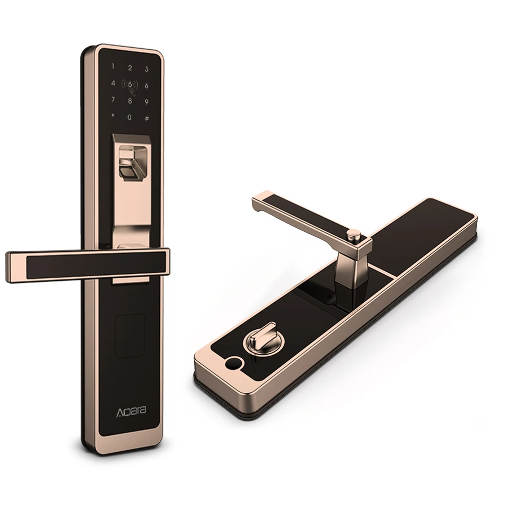 

Xiaomi Aqara Smart Door Touch Lock ZigBee Connection For Home Security Fingerprint Unlock APP Anti-Peeping Design Fr IOS Android