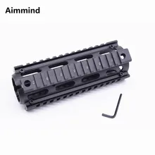 Тактический металлический страйкбол AR-15 M4 Handguard Carbine 6,7 дюймов RIS Quad Rail 2 шт. Drop-In Picatinny крепление винтовка Охота