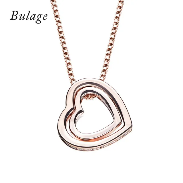 Bulage doppio a forma di cuore pendente della collana Di Cristallo Da Swarovski Gioielli di San
