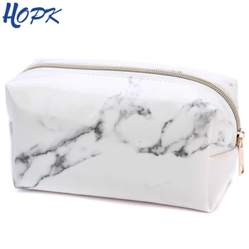 Marble Pencil Case Quality PU Leather School Supplies Stationery Girls Boy Gift Pencilcase Cute Pencil Box School Tools new gold pencil case reversible sequin school supplies bts stationery gift cute pencil box pencilcase school tools pencil cases