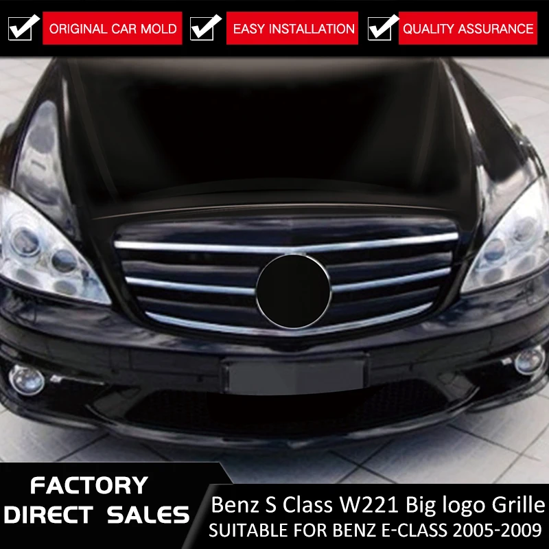

Front Hood Grille For Mercedes Benz W221 S550 s600 s350 S63 S65 2010 2011 2012 2013 Bumper