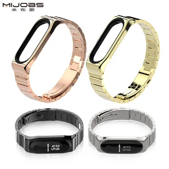 

MIJOBS Bracelet Strap For Xiaomi Mi Band 3 For MiBand 3 Wrist Band Mi3 Smart Watch Strap Belt Stainless Screwless