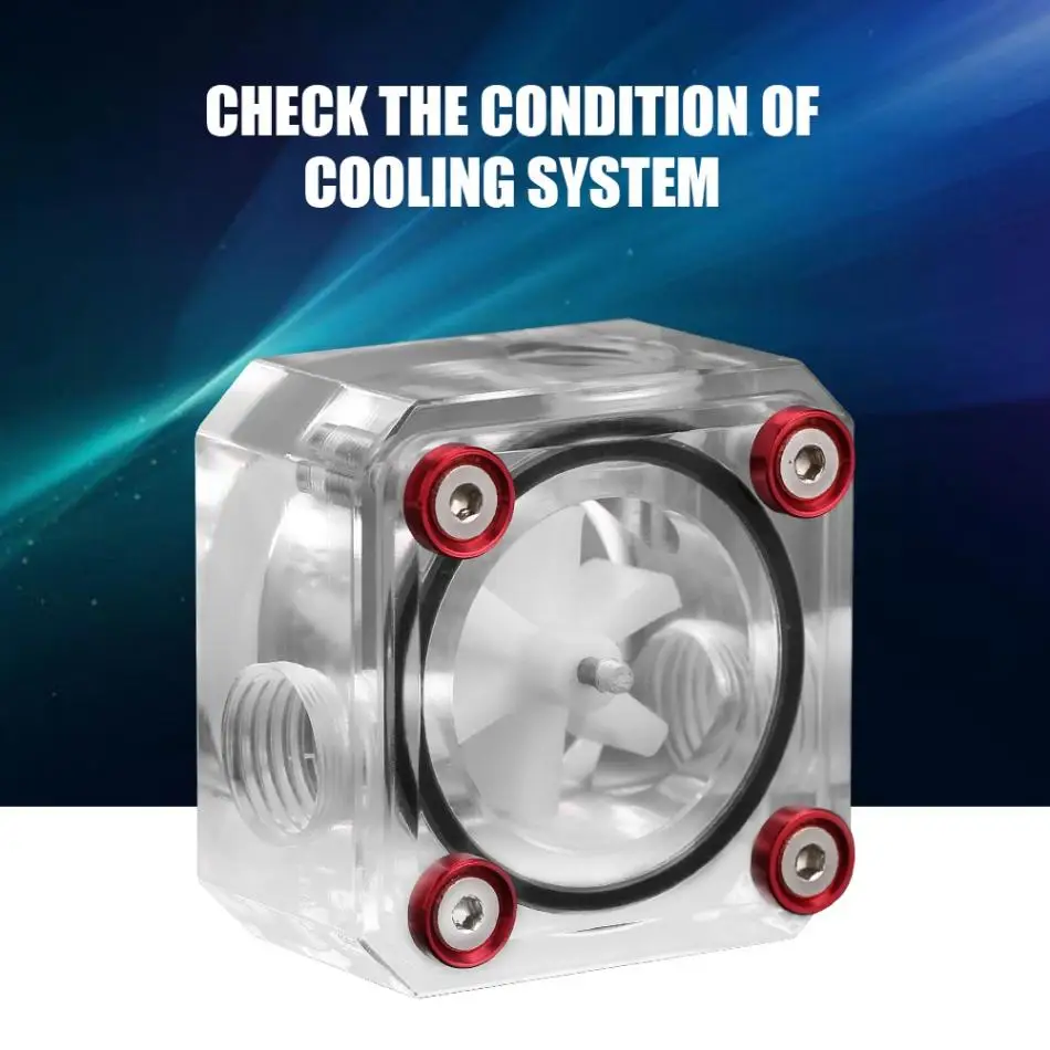 

NEW G1/4 Threaded Computer Water Cooling System Flow Meter Indicator Acrylic Replacement
