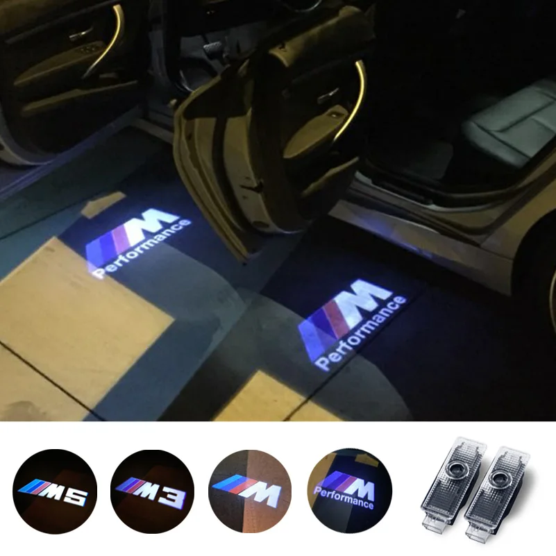 Car LED Logo Door Projector Light Ghost Shadow Light FOR BMW E90 E92 E93 F30 M3 M  F10 M5 E63 E64  M6 E65  E68  F15 F16 E85 E60