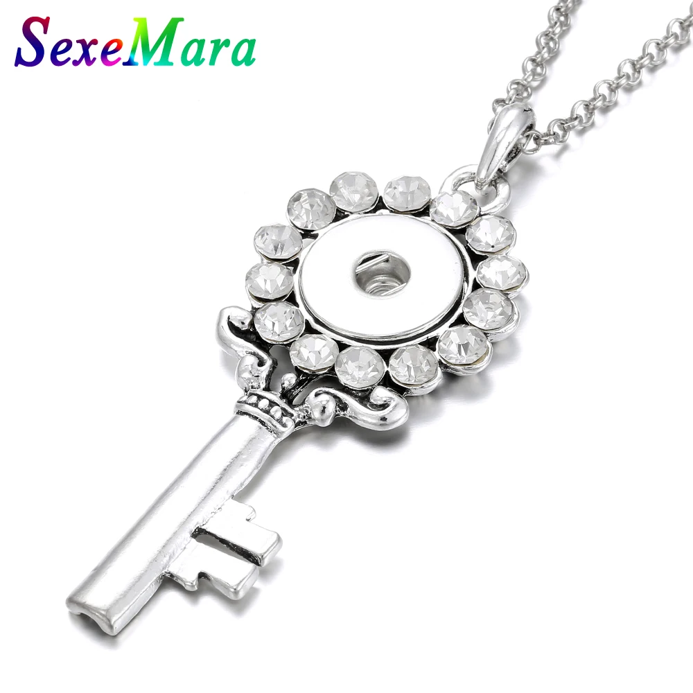 Button Jewelry Pendants Necklace Interchangeable Charm Jewelry For