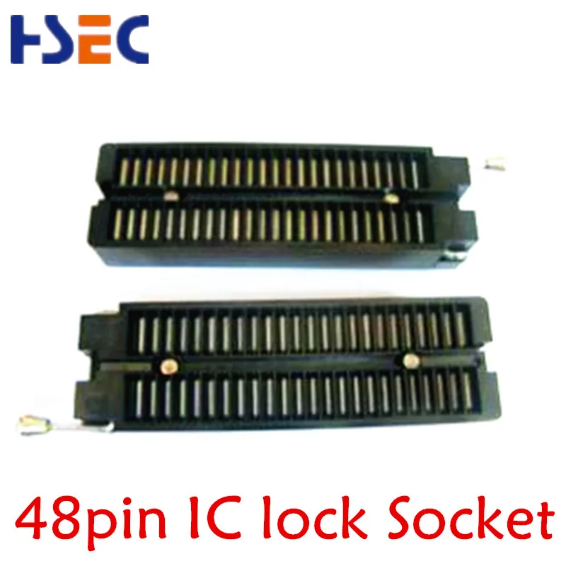 

1pcs high-quality 48pin IC lock Socket / 48P IC Testing Seat / Universal programmer adapter ZIF Socket 40P IC Test clip