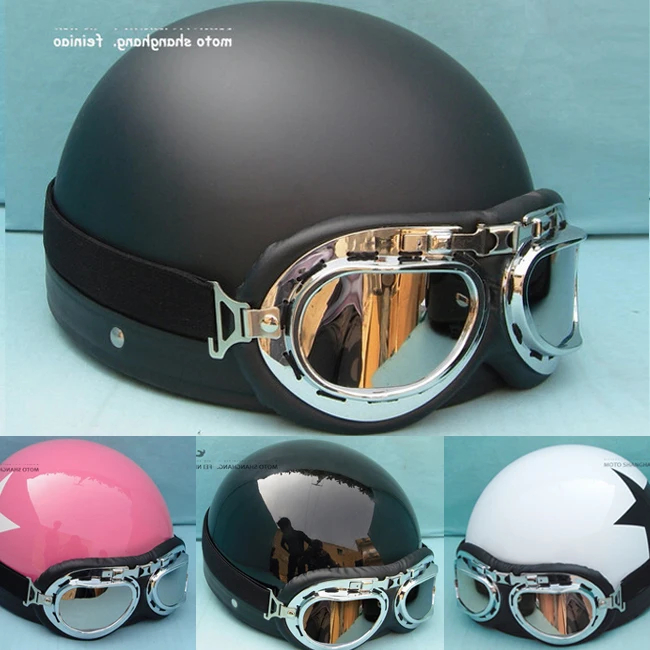 DOT ECE Approved Brand CLASSIC STYLE Motorcycle Open Face Half Helmet