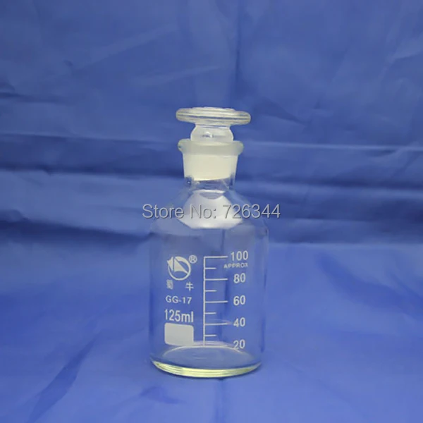 125ml Dropshipping Lab Glassware Borosilicate Glass Reagent Bottle