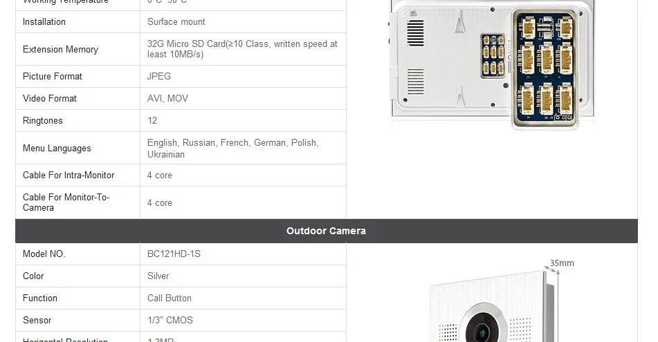 HOMSECUR 7 "видео и аудио Smart дверные звонки 1.3MP Электрический удар замок комплект входит (BC121HD-1S + BM705HD-B)