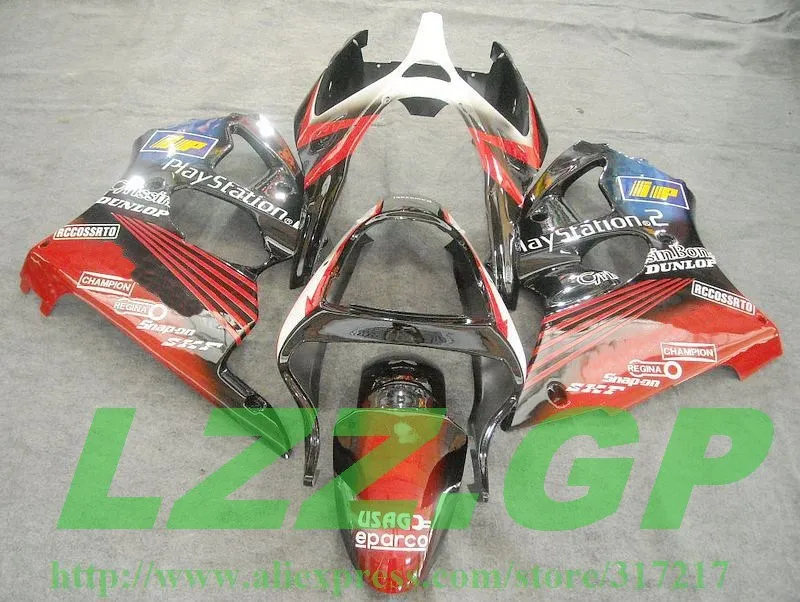 Красный черный комплект обтекателей для KAWASAKI NINJA ZX9R 00-03 ZX 9R 00 01 02 03 ZX-9R 9 R 2000 2001 2002 2003