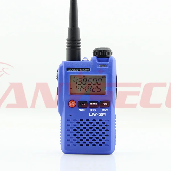 

Free Shipping Bao Feng Uv-3r Blue Walkie Talkie VHF 136-174& UHF 400-470 MHz