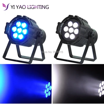 

2pcs/lot DMX Controlled LED Par Light 7x12W RGBW 4IN1 PAR 64 Stage Lighting disco dj