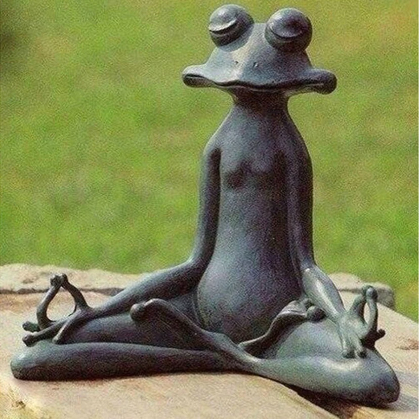 

Zen yoga frog,Diamond Embroidery 5D DIY Round Diamond Painting Wall Sticker Pictures Of Rhinestones Cross-Stitch Kits WG570