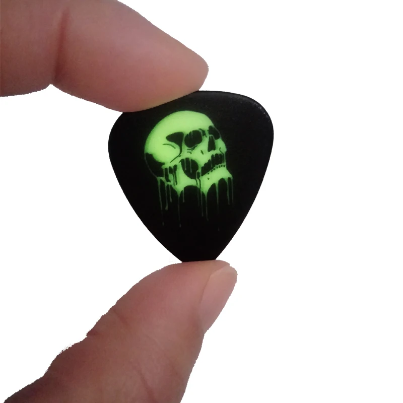 

Custom Glowing electric guitar Picks ×20\50\100 Print cool band logo best gift for fansin bar\music Festival guitar accessories