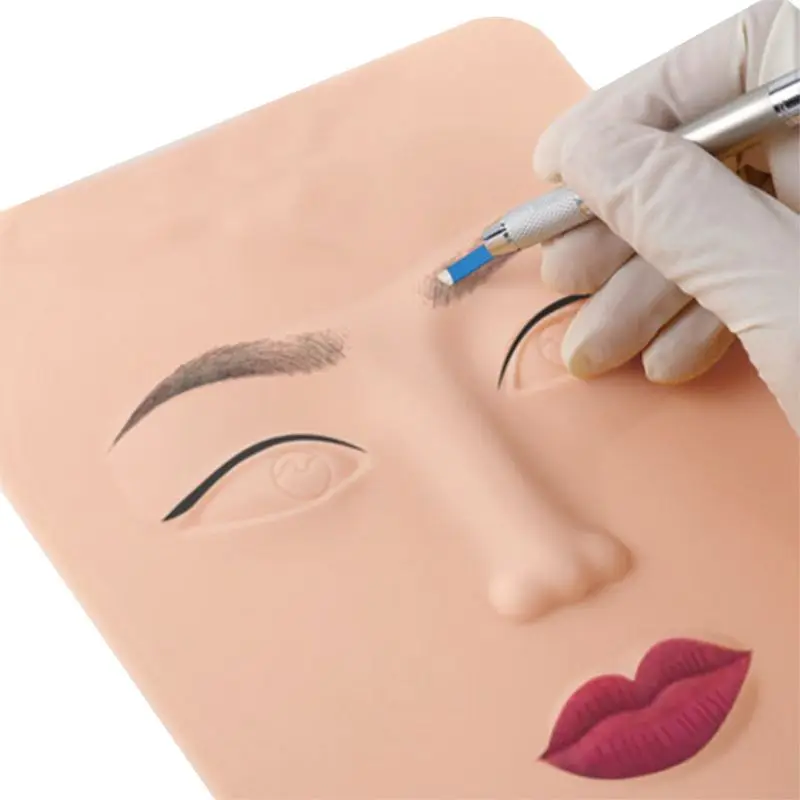 3D Face Practice Skin Design Fake For Beginners Permanent Makeup Lips Eyebrow | Красота и здоровье