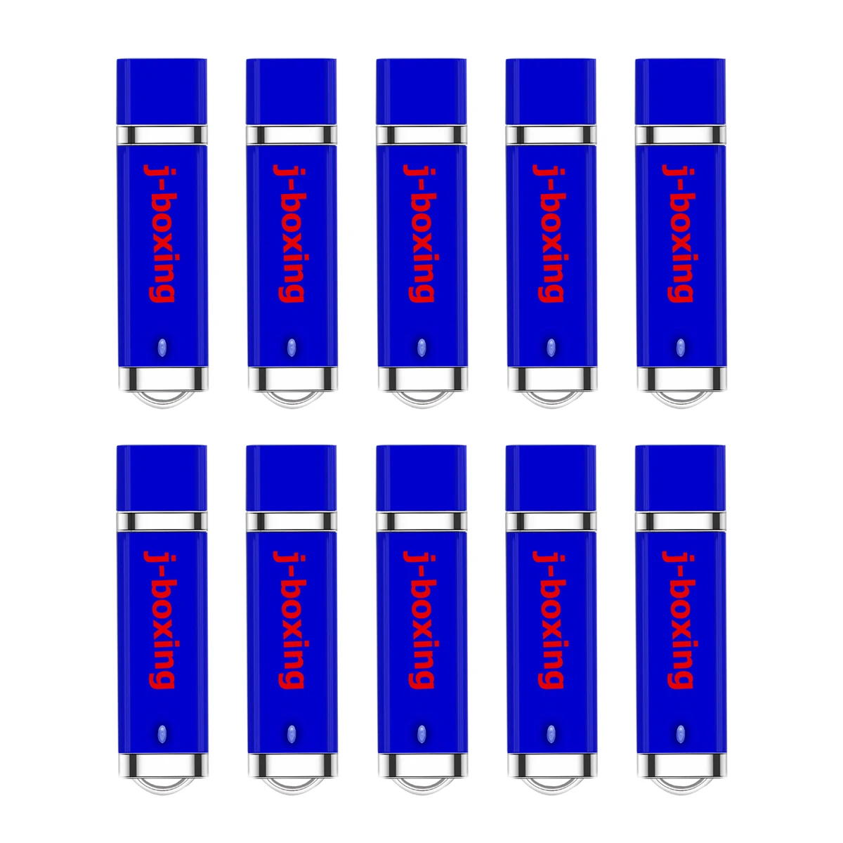 

J-boxing 10PCS 1GB USB Flash Drives Bulk 2GB Lighter Design USB Memory Stick 4GB 8GB Pendrives 16GB 32GB Zip Drives Blue for PC