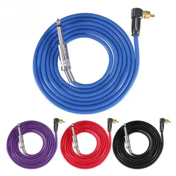 

4 Colors Silicone Hook Line for 90 Degree RCA Interface Tattoo Machine Power Conversion kit for Tattoo Machine Power Supply