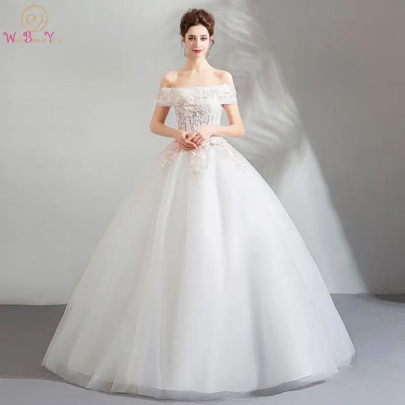 Aliexpress.com : Buy Bohemian Wedding Dresses Romantic Ball Gown Off ...