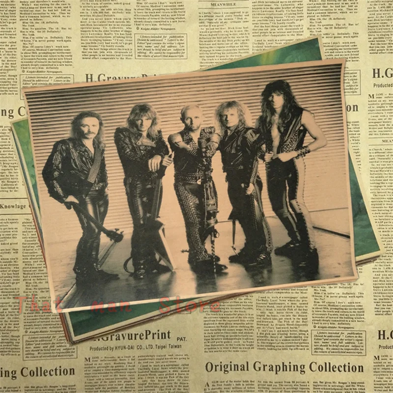 Judas Priest винтажный постер крафт ретро рок старый постер пост Панк Группа живопись Ретро плакат 42*30 см