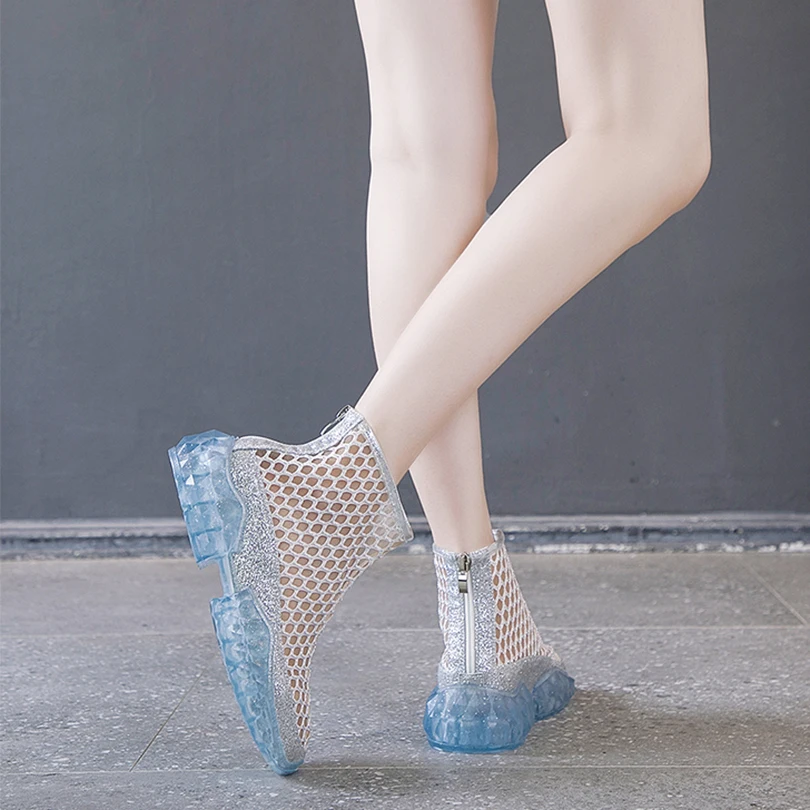 Женские летние ботильоны в ретро-стиле женская обувь на резиновой подошве для верховой езды с круглым носком, на молнии, черного и белого цвета Летняя легкая обувь