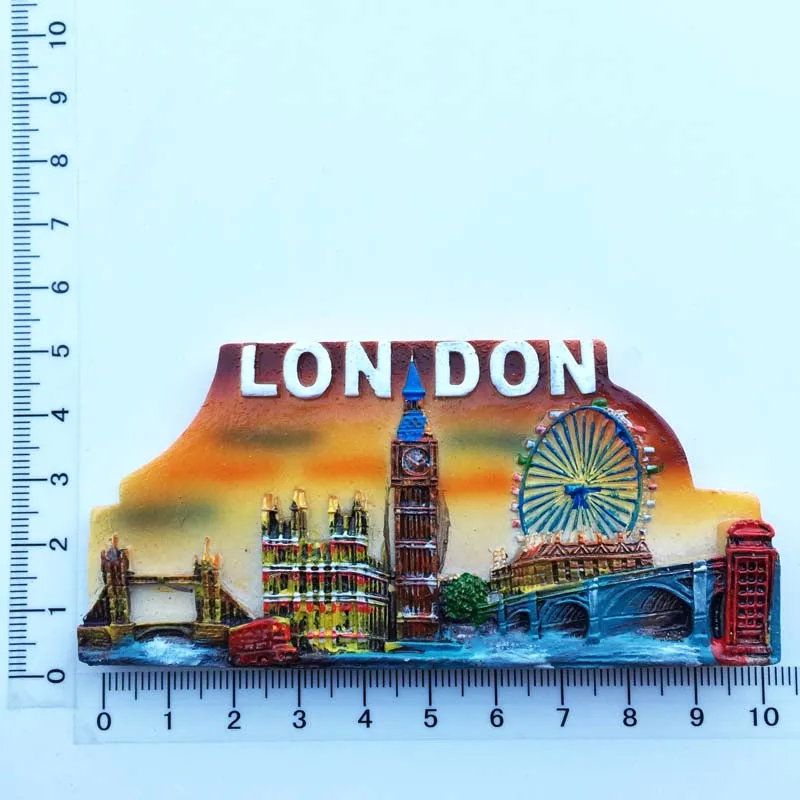 

Europe UK London Eye landmark building Big Ben Parliament Building Tourist Souvenir Fridge Magnet