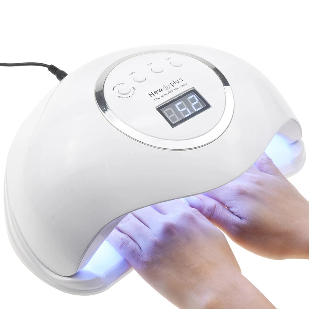 72W Nail Dryer For Nail LED UV Lamp 36W MINI USB Lamp For Manicure LCD Display Drying All Gels Nail Polish Nail Art Tools