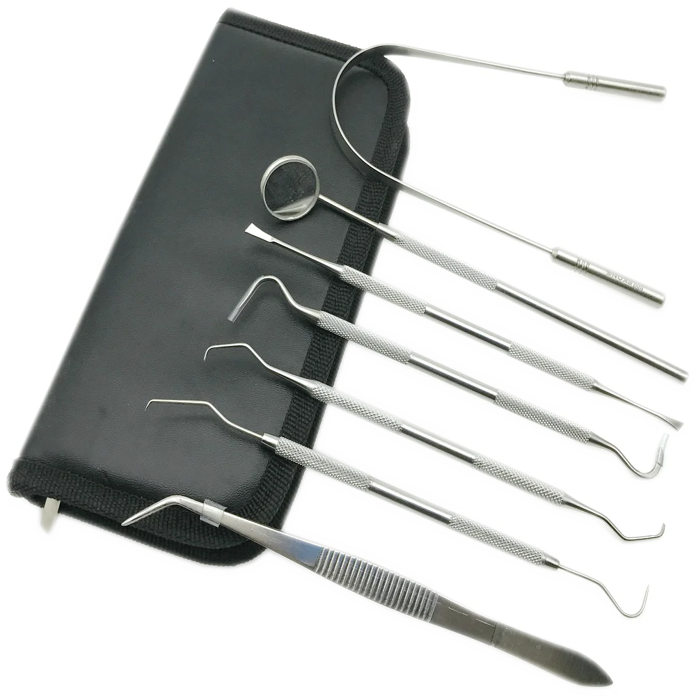 Buy 7pcs/set Dental Teeth Cleaning Tools Tartar