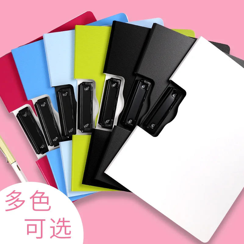 Deli Horizontal Vertical Clip Folder Office Student Information A4 Menu Bill Test Paper Music Score Plastic File Organizer Tool |