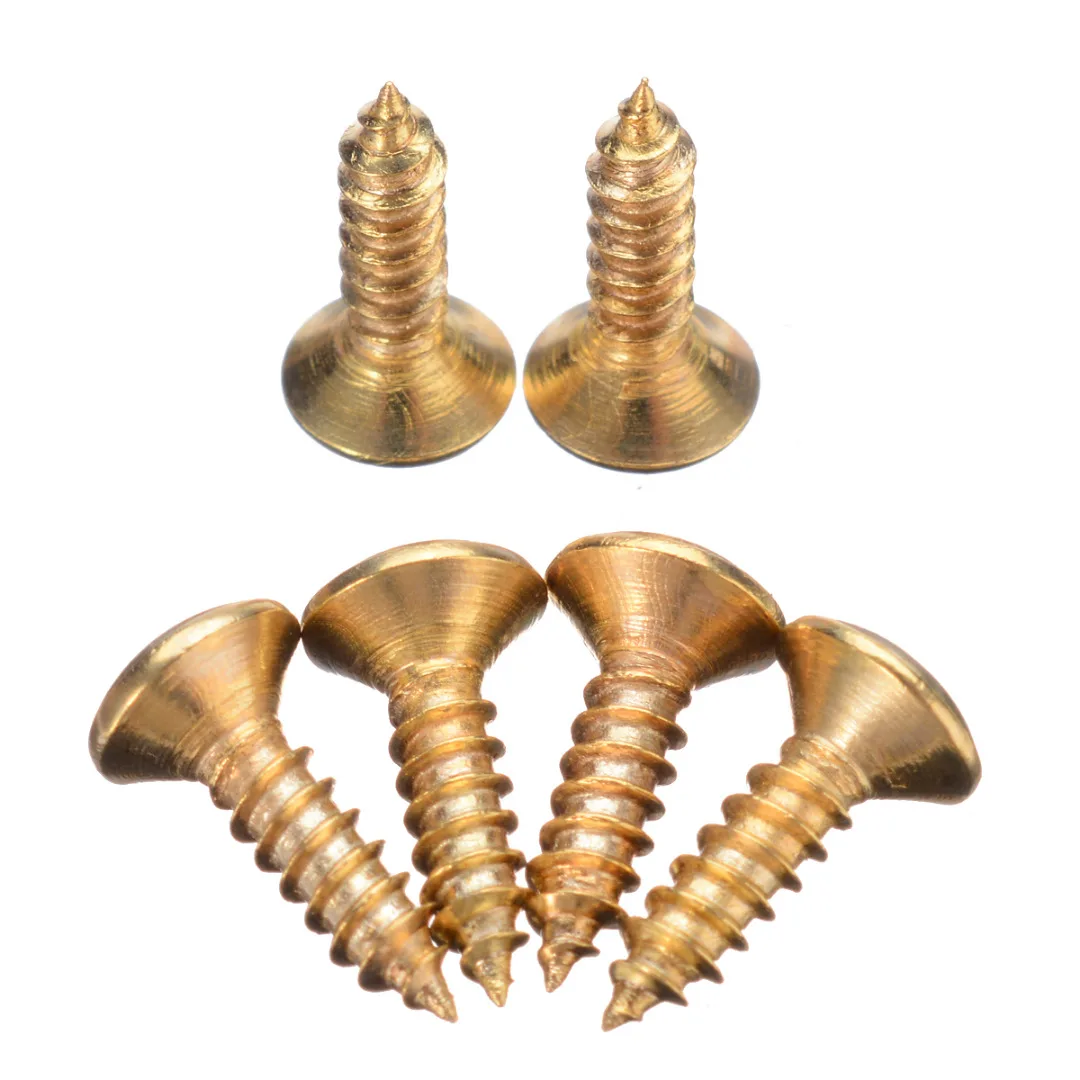 50pcs Gold/Black/Silver 3mm*12mm Electric Guitar Bass Pickguard Cover Plate Screws For Guitar Bass Metal Fixed Screw Wholesale