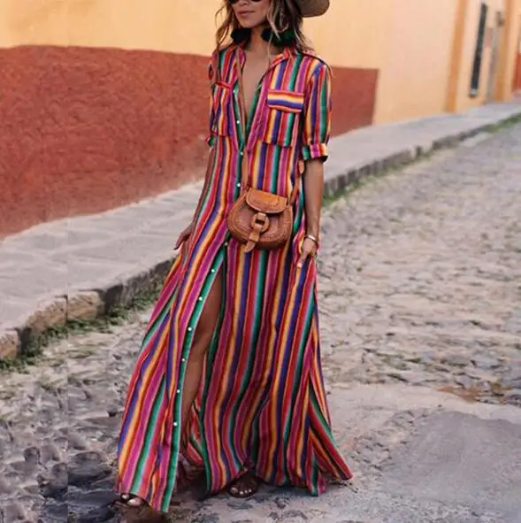 boho style maxi dress