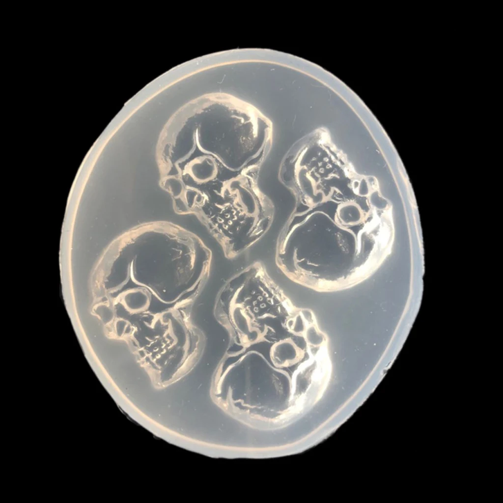 

Skeleton Head Skull Silicone Jewelry Mold Candy Jelly Mould Fondant Cake Decor