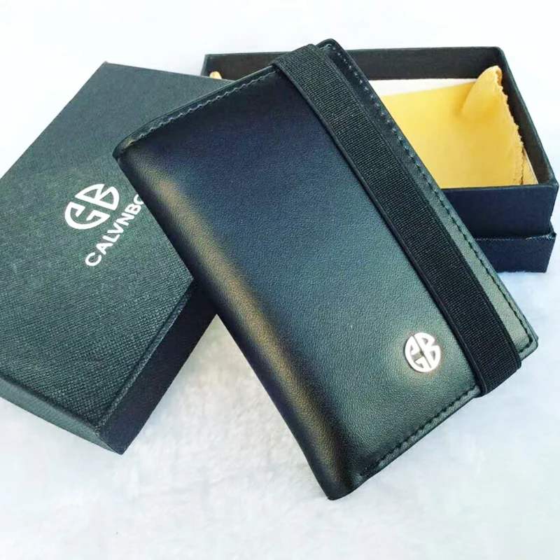 luxury dollar wallet smooth split leather coating standard wallet three