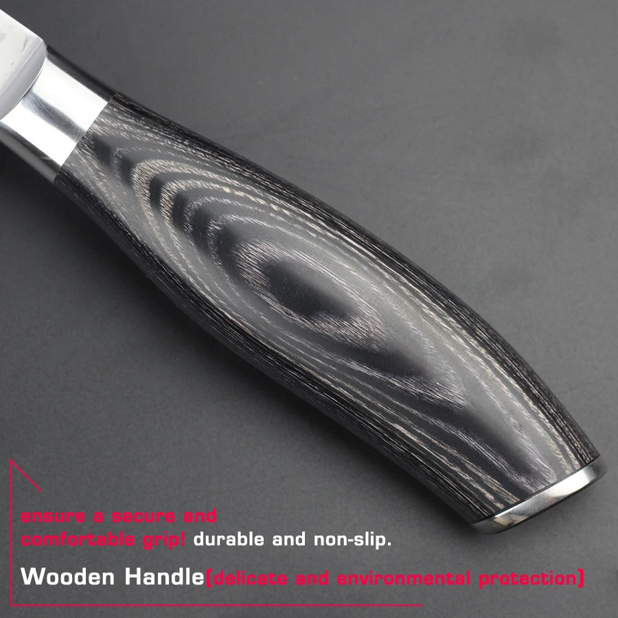  HAOYE damascus chef knife Japanese vg10 super steel kitchen knives very sharp durable pakkawood han - 32739636091