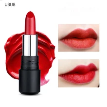 UBUB матовая помада для красных губ Водонепроницаемая стойкая губная помада бренд корейский макияж 10 цветов шелковистая Тыква Bean красная помада