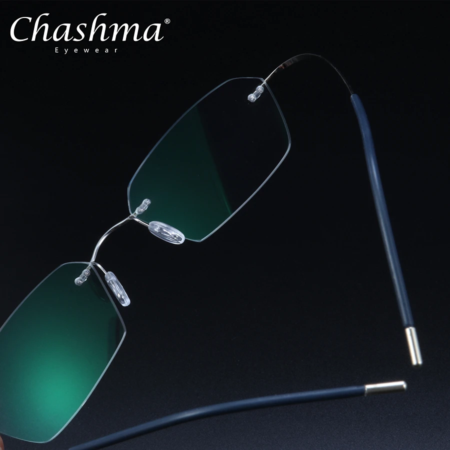 Ultra-light Titanium Rimless Glasses Frame Men Prescription Eyeglasses Women Myopia Eyewear Glasses with Diopters