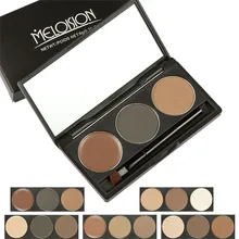 3 цвета Минеральный карандаш для бровей Палитра износостойкая водостойкая косметика для макияжа глаз