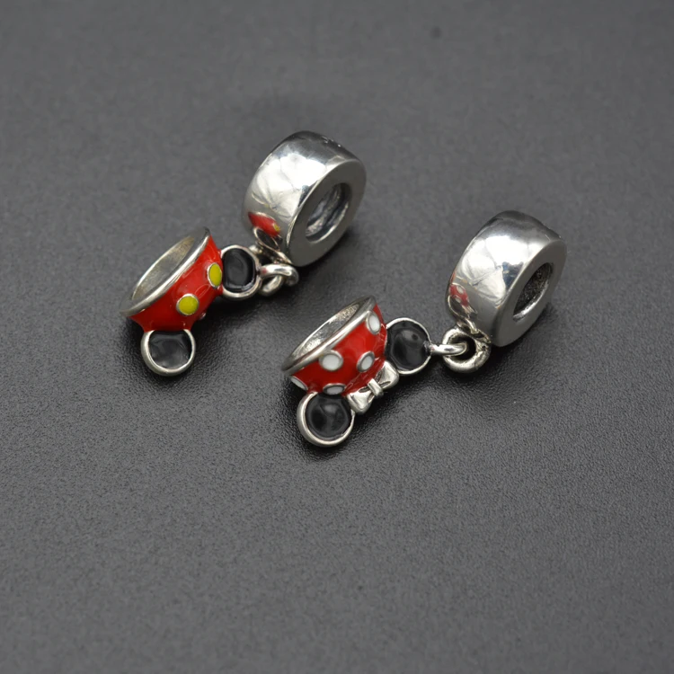 

Mickey Minnie wax hat pendant fashion silver jewelry accessories