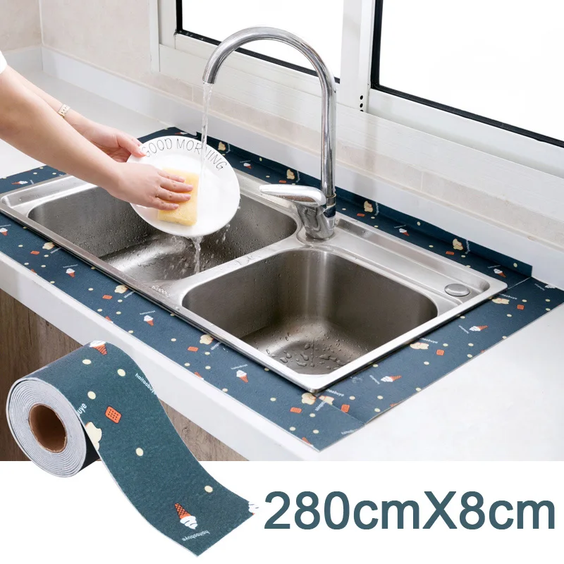 Vanzlife self adhesive sink countertop waterproof sticker sink water