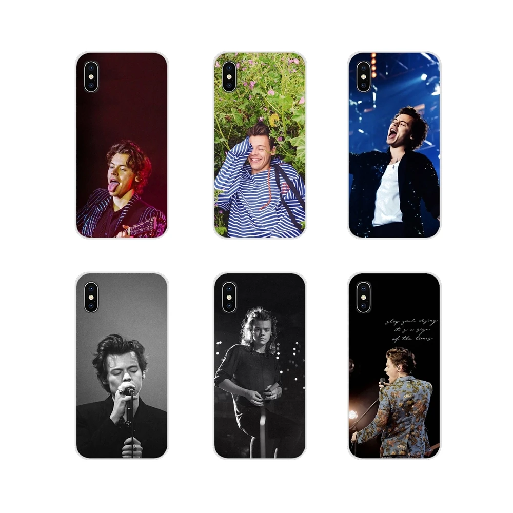

TPU Cases Covers For Apple iPhone X XR XS MAX 4 4S 5 5S 5C SE 6 6S 7 8 Plus ipod touch 5 6 Fashion One Direction 1d Harry Styles
