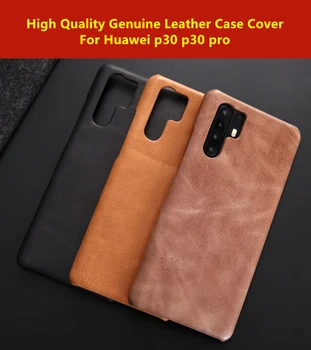

Brand High Quality Cowhide Leather Case For Huawei p30 p30 pro Phone Case Back Cover For HUAWEI P30 P30 PRO coque
