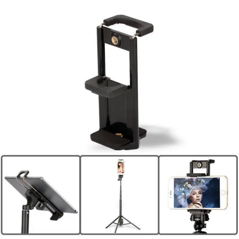 

Portable Foldable Clip Base Tripod Mount Mobile Phone Holder Stand Clip Adapter for All Tablets Smartphone iPad