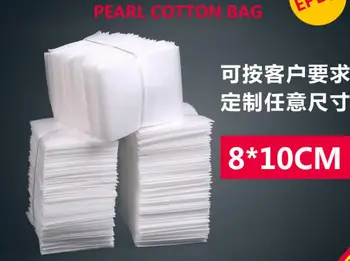 

1000pcs 8x10cm White PEP Packaging Bags Pearl Cotton Padded Ship Pouches Shockproof Package Material Polyethylene Foamed Bags
