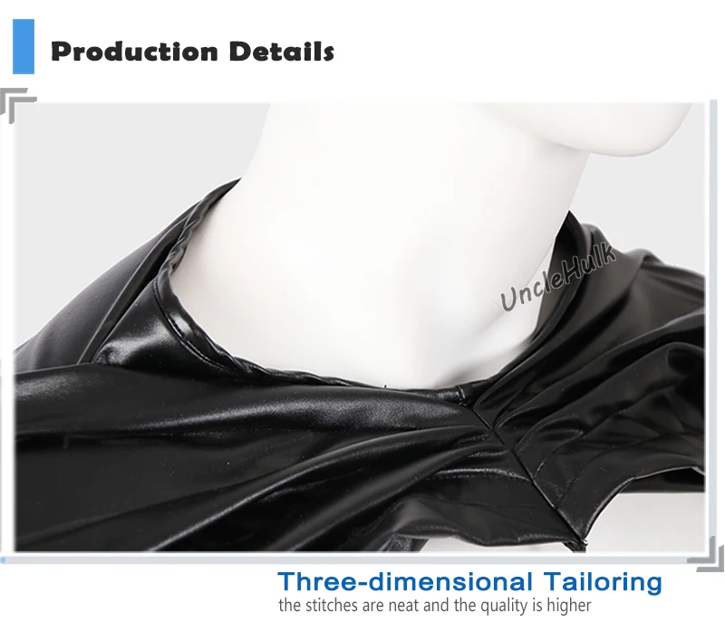 Batman-Cloak-Big-Black-Cape-Model-B-Immitation-Leather-Fabric-UncleHulk-21