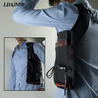 LDAJMW крутые мужские сумки для хранения, подмышки, поясные сумки-мессенджеры, через плечо, через плечо, MP3, кошелек для телефона, для путешествий, кемпинга, сумки для верховой езды - изображение