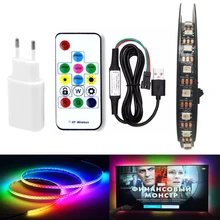 RGB индивидуально Адресуемая светодиодная подсветка под шкаф ws2812 IC 60 Светодиодный s/M кухонный шкаф умный светодиодный Пиксельная лампа для ТВ Диодная лента