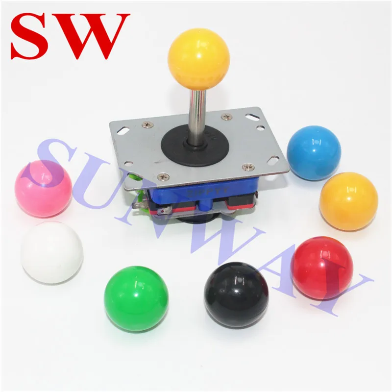 Classic 2/4/8 Way Arcade Game Zippy Style Joystick Ball PacMan Pick A Color 