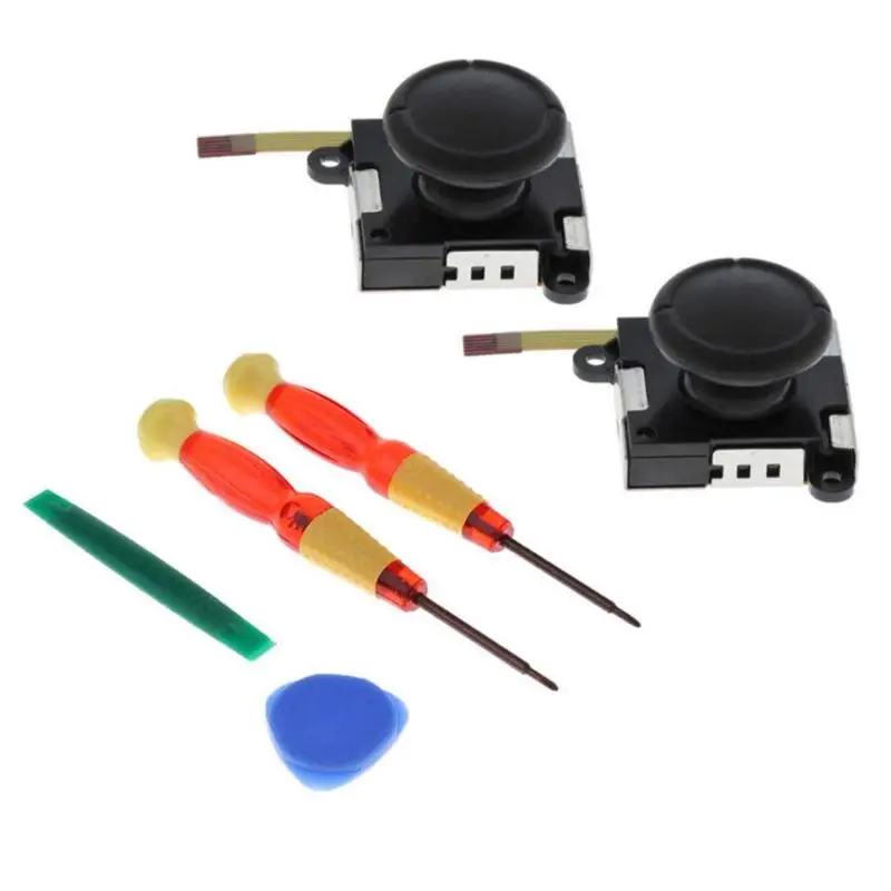 

2 Pcs Left Right Joystick Analog Game Pad Rocker Plastic Prying Open Tool Magnetic Screwdrivers for Nintendo Switch