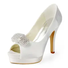 Neue 2017 dünne ferse satin peep toe high heel dame schuhe klassische OL pendeln kristall plattform schuhe stilettos EF-054 YY