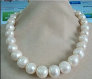 

xiuli 003529 12-13mm Australian south sea white pearl necklace 17 inch