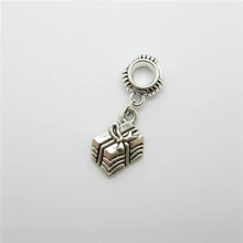 New 20pcs Gift Boxes charm Big Hole bead European Pendant fit for Pandora style Bracelets Necklace DIY Metal Jewelry Making